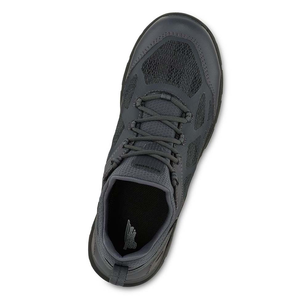 Red Wing CoolTech™ Athletics Safety Toe Men's Shoes Black / Grey | ZA 176LIS